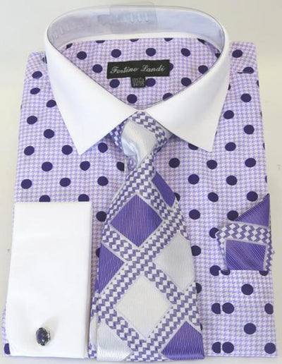 Purple Colorful Men's Dress Shirt