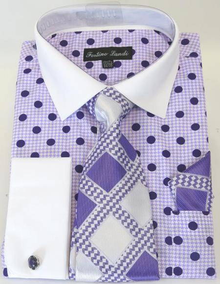 Purple Colorful Men's Dress Shirt