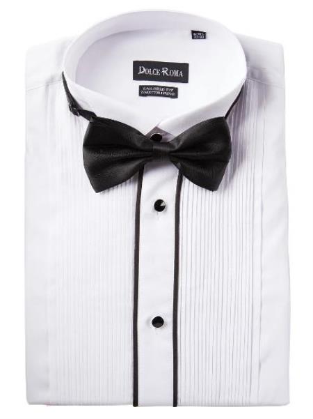 White Tuxedo Shirt - Available in Big and Tall Sizes