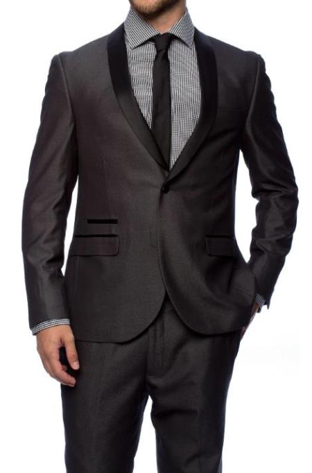 Charcoal Grey Tuxedo - Dark Grey Tuxedo
