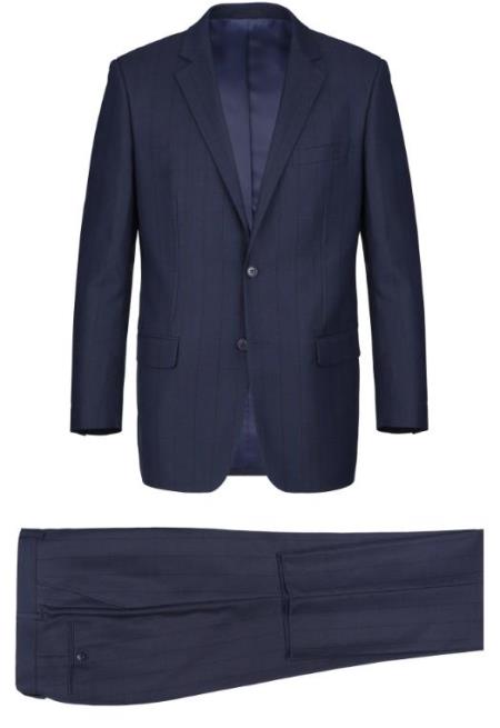 Renoir Marino Classic Fit Suit Style# Plaid Suit - Checkered Suit - Business Suit