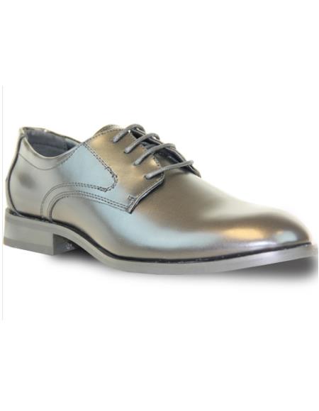 Men's Wide Width Dress Shoe Black Matte