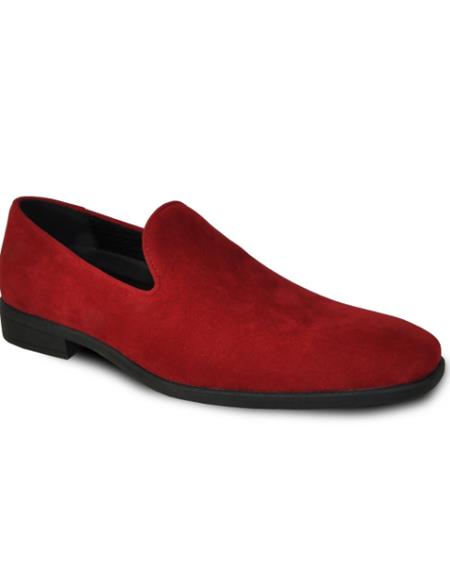Men's Wide Width Dress Shoe Red