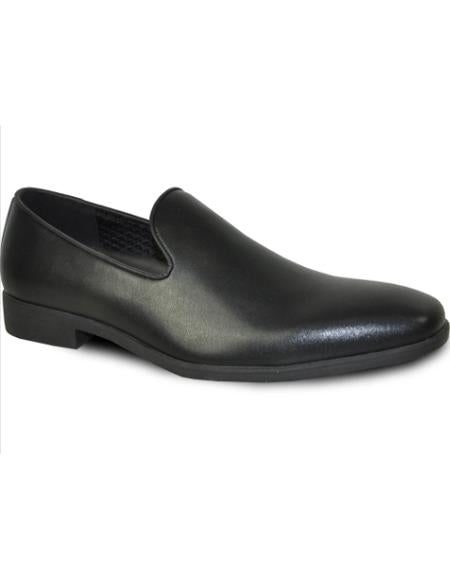 Men's Wide Width Dress Shoe Black Matte