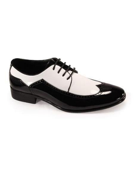 Belvedere 1920s Brown & White Mobster Spectator Dress Shoes main image 1