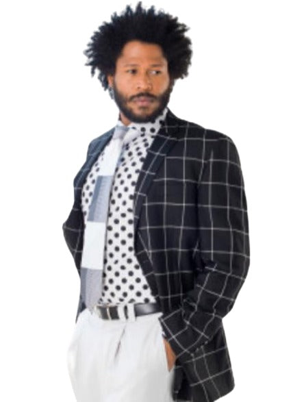 Men's Blazer - Plaid Sport Coat