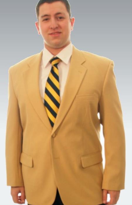 Mens Gold Blazer - Mens Gold Dinner Jacket