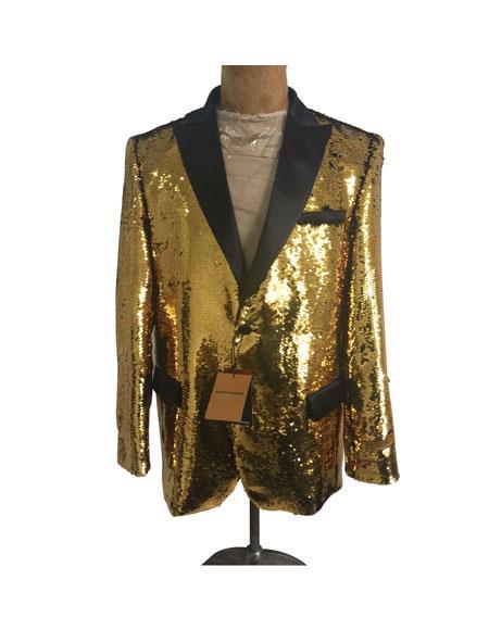 Big and Tall Mens Tuxedos - Gold Tuxedo