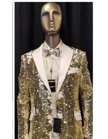 Big and Tall Mens Tuxedos - Gold Tuxedo