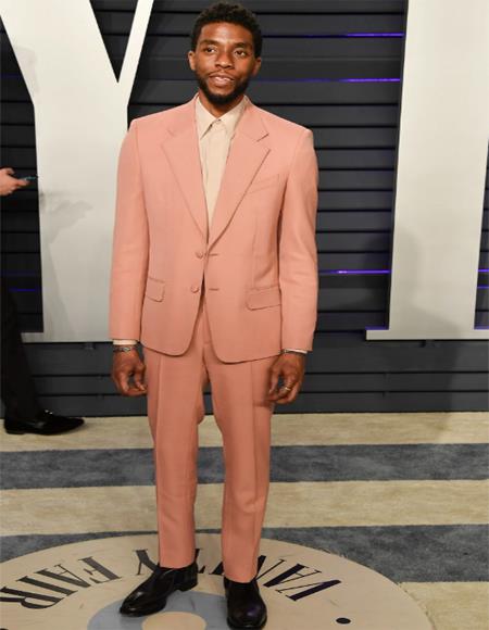 Mens Light Pink Suit - Blush Color Suit Pink / 40 Long + 34 Waist (Adjustable 2" Larger & 4" Smaller)