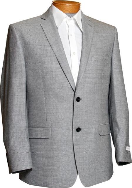 Mens Grey Checkered Blazer
