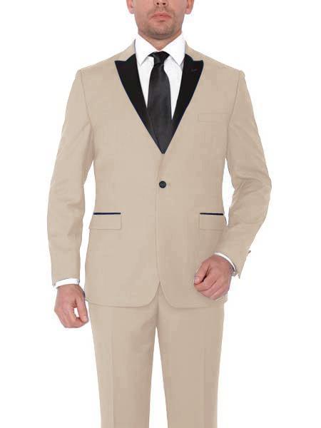 Nude Color Suit - Nude Wedding Tuxedo Leopard main image 1