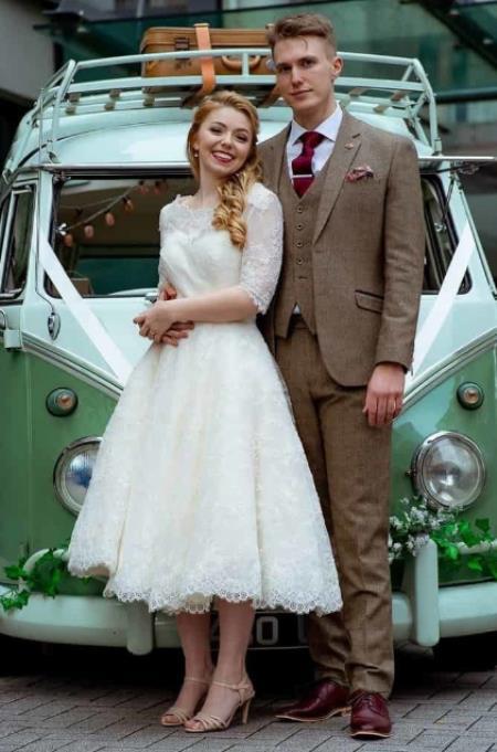 Mens Brown Tweed Suit- Winter Fabric Heavy Suit - Wool Suit