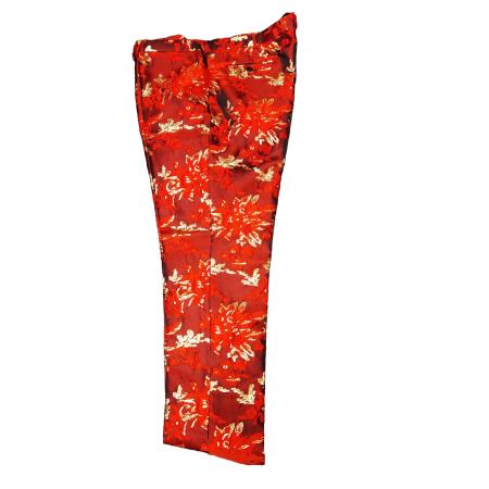 Mens Dress Pants - Paisley Floral Slacks