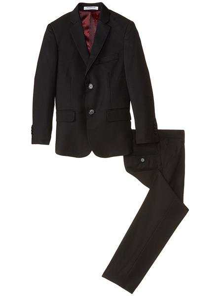 Boys Slim Fit Suits - Kids Black Slim Fit Suit