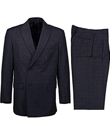 1920s Gangster Custom - Plaid Suit - Windowpant Suit - Double Breasted Suit