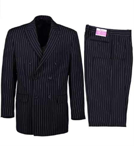 1920s Gangster Custom - Bold Gangster Pinstripe Suit