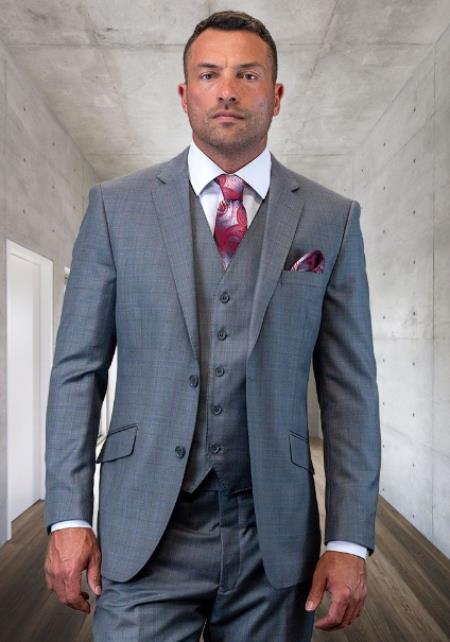 Business Suits - Patterned Suit - 1920s Old School Vintage Suits - Oxford Suit