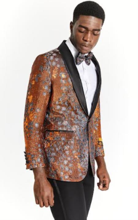 Big And Tall Suit For Men - Jacket + Pants + Bowtie + Pants - Red and White Suit main image 0