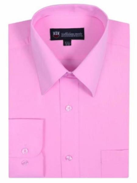Mens Hot Pink Dress Shirt - Fuchsia Mens Dress Shirt