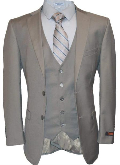 Mens Vested Modern Fit Suits Gray