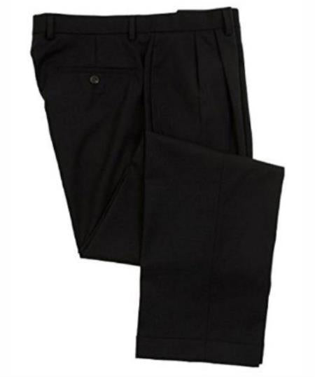 Mens Double Pleated Trousers - Double Pleated Dress Pants - Slacks Tan