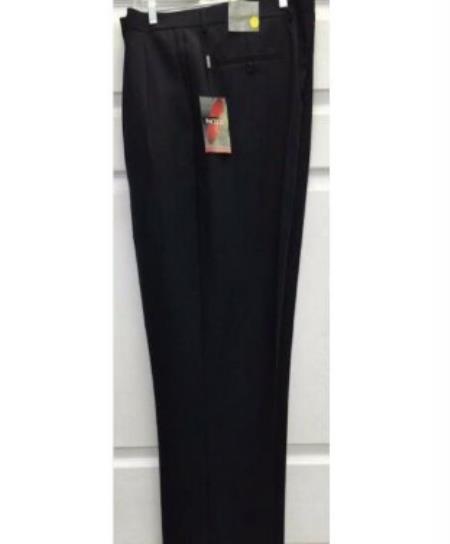 Mens Double Pleated Trousers - Double Pleated Dress Pants - Slacks Navy