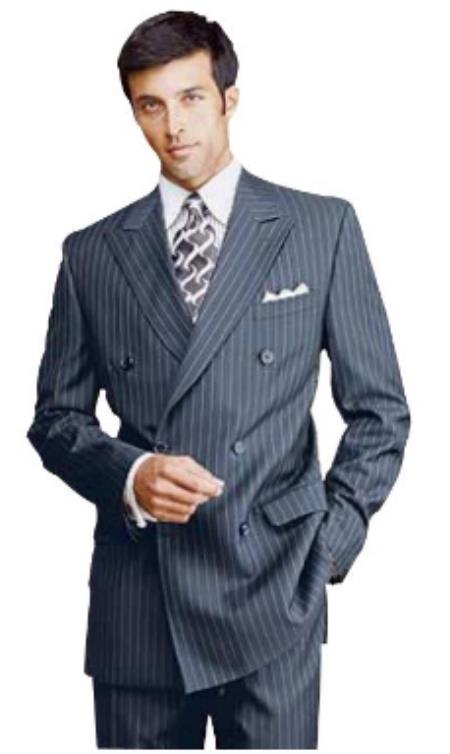Mens Big and Tall Suits - Suits For Big Men - Big Guys Navy Blue main image 1