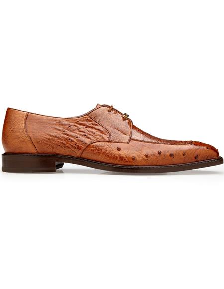 Belvedere Leontes Antique Cognac/Oat Leather Dress Shoe
