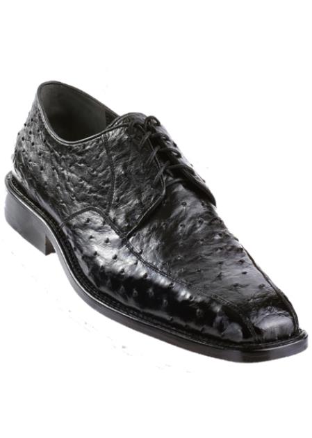 Los Altos Ostrich Bicycle Toe Shoes Black