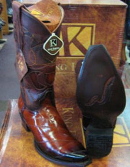 Mens Cowboy Boots Size 13 Cognac