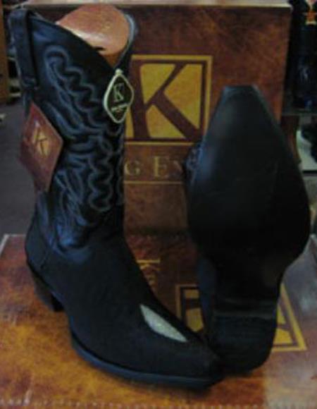 Mens Cowboy Boots Size 13 Black