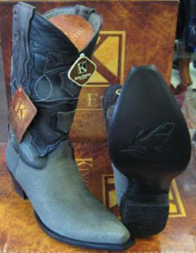 Mens Cowboy Boots Size 13 Gray