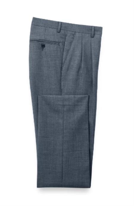 Mens Sharkskin Pants Blue