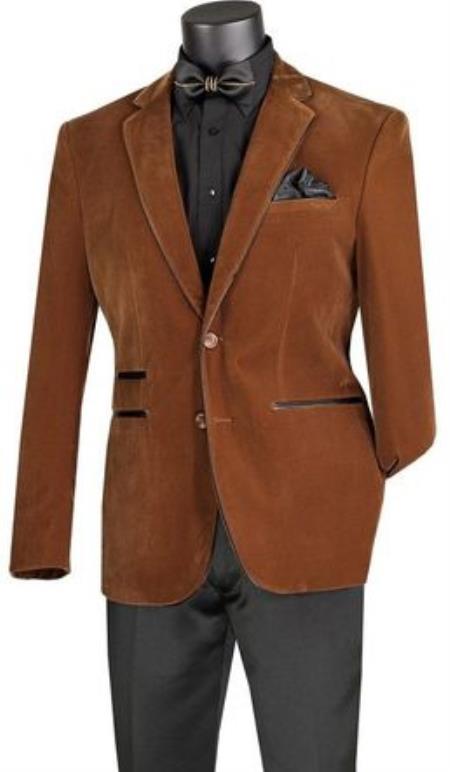 Mens Prom Party Jacket Bourbon Slim Fit