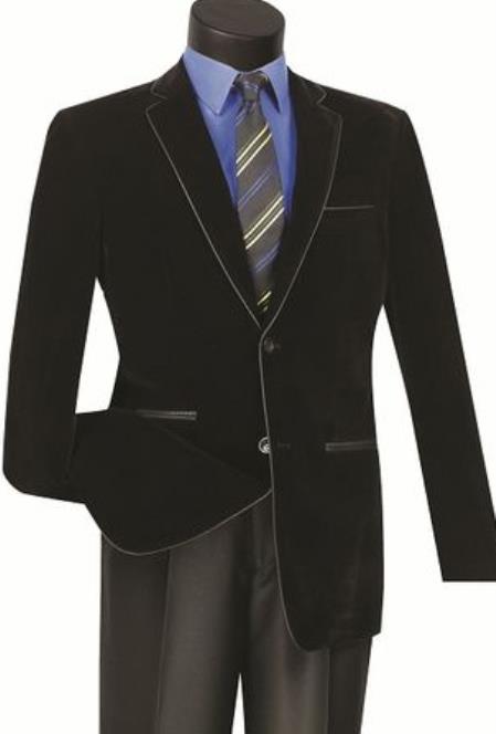 Mens Prom Party Jacket Black Slim Fit