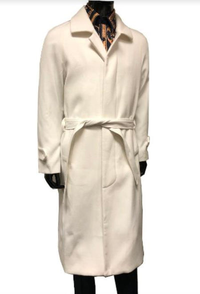 Mens White Overcoat - White Topcoat For Men