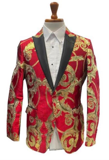 Mens Red Tuxedo Jacket - Red Dinner Jacket