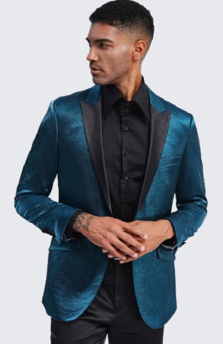 Teal Tuxedo - Teal Prom Suits - Teal Prom Tuxedos Jacket