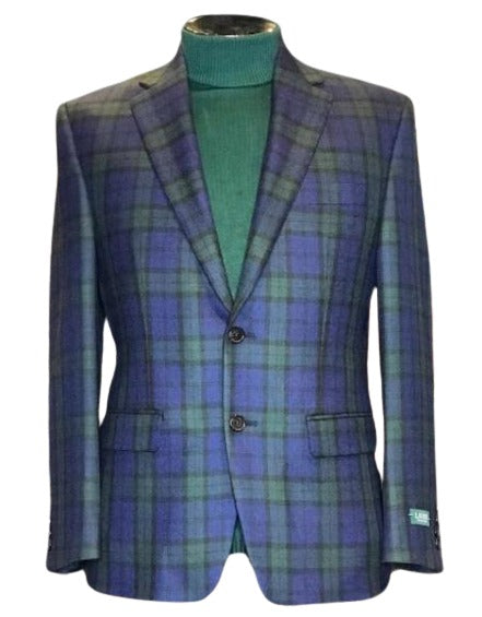 Holiday Blazer - Christmas Sport Coat - Red Christmas Plaid Blazer