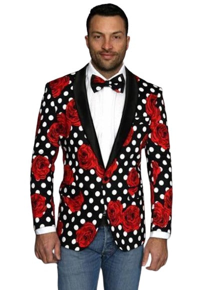Holiday Blazer - Christmas Sport Coat - Red Blazer