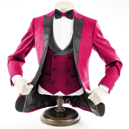 Magento 3-Piece Slim-Fit Tuxedo + Black Pants