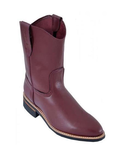 Deerskin Cowboy Boots - Burgundy Deerskin Boots - Deer Boots - Deer Skin Boots
