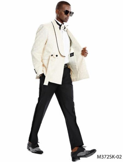 Paisley Sportcoat - Wedding Tuxedo Suit - Prom Champagne Blazer