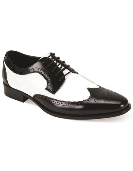 Mens Spectator Dress Shoe - Classic Leather