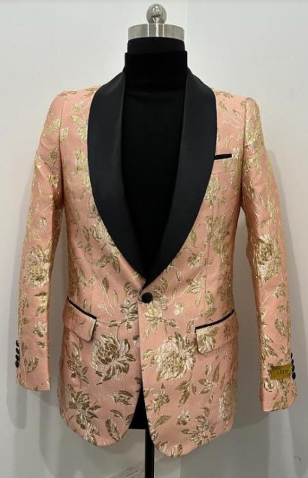 Mens Blazer Rose Gold