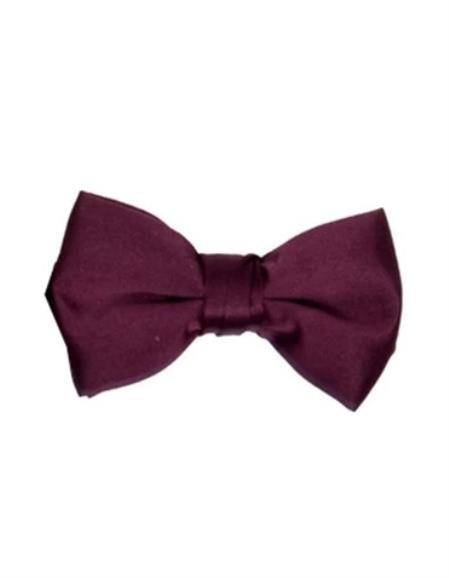 Mens Formal - Wedding Bowtie - Prom Burgundy Bowtie