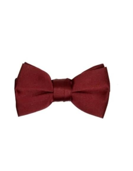 Mens Formal - Wedding Bowtie - Prom Burgundy Bowtie