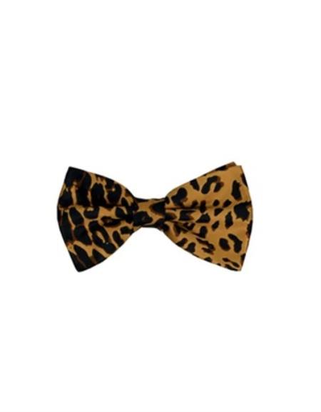 Mens Formal - Wedding Bowtie - Prom Cheetah Print Bowtie