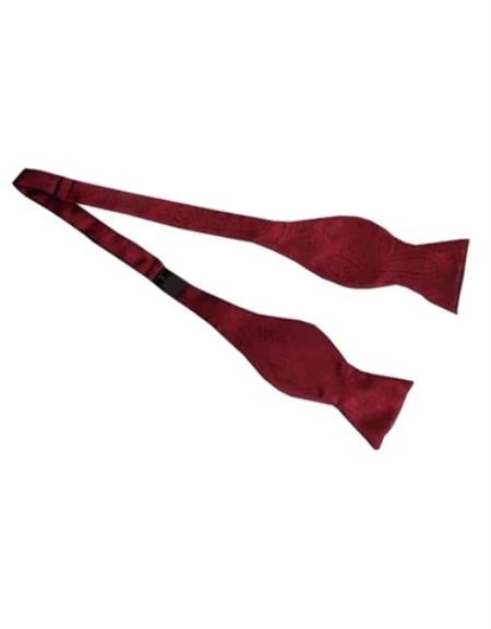 Mens Formal - Wedding Bowtie - Prom Burgundy Bowtie